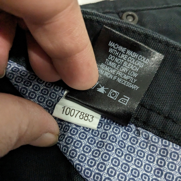 Weatherproof: Men's Black Straight Leg Canvas pants  100% cotton Size 40x30 - Picture 5 of 10